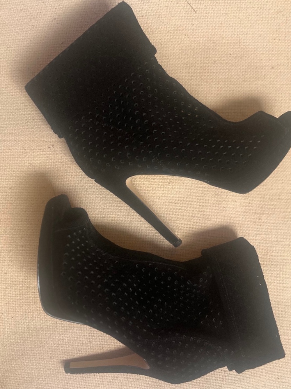 BCBGeneration Black suede bootie/shoes size 6